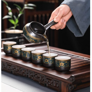 石磨半自动冲茶神器